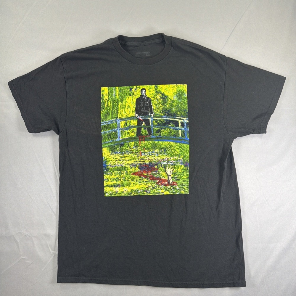 Michael Myers Halloween Horror T Shirt Mens XL Graphic Movie Tee Black